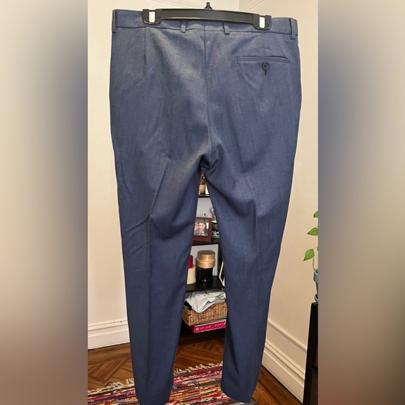 “Without Prejudice” KILBURN SLIM FIT BLUE WOOL MEN SUIT - Picture 4 of 16